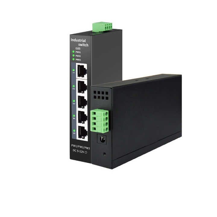 Switch Ethernet Industrial De 5 Puertos Para Riel Din