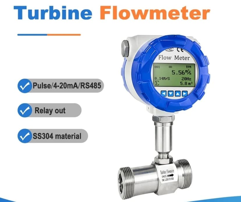 Medidor De Flujo de Agua Tipo Turbina DN40