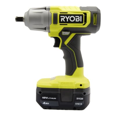 KIT DE LLAVE DE IMPACTO RYOBI DE 1/2 PULGADA 18 VOLTS INALÁMBRICO