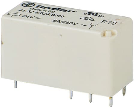 RT424024 RELEVADOR 2PDT 8A 24VDC. 415290240010