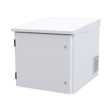 Gabinete PROFUNDO hasta 705 mm de profundidad, de Exterior de 9UR con Ventiladores y Termostato, Se envía el Gabinete Armado, (Montaje a poste o torre se vende por separado).