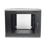 Gabinete de Pared 9U de 635 mm de Profundidad, Rack de 19 in en Acero Reforzado: Compacto y Resistente para Soluciones Profesionales