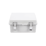 Gabinete de Plástico ABS, Uso en Intemperie IP66 (170 x 220 x 110 mm) Cierre por broche Inoxidable y Permite Cerrado con Candado y Llave (Perno 5mm) No Incluido