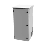 Gabinete de Exterior con Rack de 19" de 24U con Ventiladores y Termostato, Se envía el Gabinete Armado (Montaje a poste o torre se vende por separado).