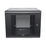 Gabinete de Pared con Puerta Perforada, 635mm de Profundidad, 9U Rack de 19 in, Acero Reforzado