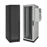 Gabinete de Telecomunicaciones ProLine V/D, 600 mm de Ancho, 1000 mm de Profundidad, Compatible Con Aire Acondicionado Tipo G52, NEMA 12, 42 UR, Color Negro