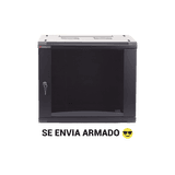 Gabinetes PRECISION, Con Puerta Perforada, de 19in, 6UR, 450mm de Profundidad, Color Negro