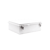 Gabinete de Plástico ABS, Uso en Intemperie IP66 (350 x 460 x 160 mm) Cierre por Broche Inoxidable y Permite Cerrado con Candado y Llave (Perno 5mm) No Incluido