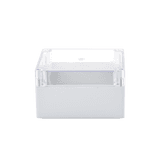 Gabinete Plástico para Exterior (IP65) de 160 x 160 x 90 mm Cierre por Tornillos Tapa Transparente.