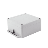 Gabinete Plástico Gris para Exterior (IP65) de 120 x 120 x 60 mm Cierre por Tornillos.