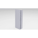 Gabinete para instalación de 4 Baterías , Fabricado en Lámina Galvanizada, Accesorios para poste (No incluidos)