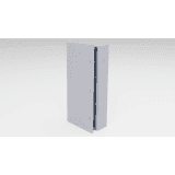 Gabinete para instalación de 3 Baterías , Fabricado en Lámina Galvanizada, Accesorios para poste (No incluidos)