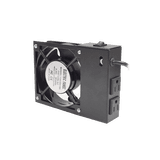Ventilador 110 Vca con Clavija para Gabinete de Pared con 2 Tomas de Corriente