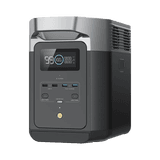 EcoFlow DELTA 2 MAX | Estación de Energía Portátil 2048Wh Litio LFP / 6 AC 2400 W (Max. 3400W) / 2 USB-C 100W / Capacidad para Aumentar Respaldo / Soporta Cargador de Coche 10A a 12.6V / Conectividad WiFi y Bluetooth (App) / Carga Sol