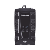 UPS de 750 VA/450 W, Topología Línea Interactiva, Entrada 120 Vca NEMA 5-15P, Tipo Gabinete Compacto, Con 12 Tomas NEMA 5-15R