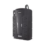 UPS de 550 VA/330 W, Topología Standby, Entrada 120 Vca NEMA 5-15P, Tipo Gabinete Compacto, Con 8 Tomas NEMA 5-15R