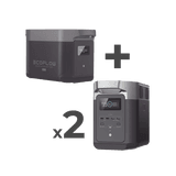 Kit de Estación de Energía Portátil 2048Wh + 2 Baterías Externas 2048Wh (6144Wh Totales)