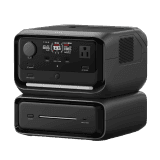 EcoFlow River 3 Plus | Estación de Energía Portátil 572Wh Litio LFP / 4 AC 800W (Max. 1600W) / 1 USB-C 100W / 3 USB -A 12W / Cargador de Coche 10A, 126W Max. / Conectividad WiFi y Bluetooth (App) / Carga Solar 220W Max.