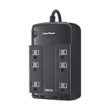 UPS de 350 VA/255 W, Topología Standby, Entrada 120 Vca NEMA 5-15P, Tipo Gabinete Compacto, Con 6 Tomas NEMA 5-15R