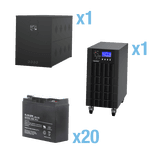 UPS Trifásico de 10 kVA/10 kW, Topología Online Doble Conversión, Voltaje de 208/220 Vca de L-L, Respaldo de 5 Minutos al 100% de Carga, Incluye Módulo y Banco de Baterías