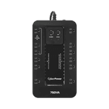 UPS de 750 VA/450 W, Topología Standby con Modo Ahorrador ECO, Entrada 120 Vca NEMA 5-15P, Con 12 Tomas NEMA 5-15R