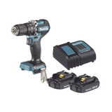 Rotomartillo/Taladro Inalámbrico SIN CARBONES, Broquero de 1/2", 1,700 RPM, 18V, Torque: 42 N.m C/2 Bat. (1.5Ah) y Cargador.