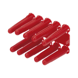 Taquete de 1/4 plástico paquete de 100 piezas para fijar objetos con tornillo en muros y techos de concreto o superficies sólidas, compatible con tornillo TH10X de 10 x 1 1/2" (1103-03100)