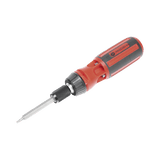 Desarmador 6 en 1 con Mango de Agarre Plástico (Torx #10 y #20, Hexagonal #5, PH0, PH2, Plana #5)