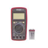 KIT Multímetro Digital DT9205A 600 Vcc / Vca CATII, con Pantalla LCD. Incluye Batería ER-9V de 9V