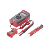 KIT Básico 3 en 1 con Multímetro Digital + Detector de Tensión sin Contacto + Comprobador de Fase GFCI