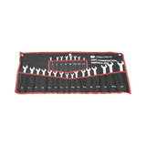 Juego de 24 Llaves Combinadas Métricas e Inglesas con Estuche.