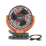 Ventilador Inalámbrico-Portátil Recargable Ideal para el Trabajo. Montable por Pinza o por Potentes Imanes. Incluye cable USB-C