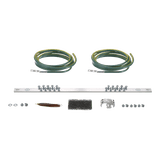Kit de Puesta a Tierra con dos Jumpers 6 AWG y Barra de Conexiones de 20 Orificios, para Rack de 19in