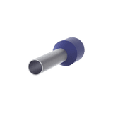 Ferrule Aislado PAN-TERM para Cable 14 AWG, Largo 12mm, DIN Color Azul. Paquete 500 Piezas