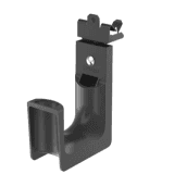 Sujetador STRONGHOLD tipo J (J-Hook), grosor de Brida 1/2", para Viga instalada con Martillo, hasta 46 Cables Cat6, Nylon 6.6 Metal, Color Negro, 1 pieza