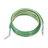 Jumper para Aterrizar Equipos, 6 AWG, con Terminal Doblada a 45 Grados, Para Conexión a Tierra y Terminal Recta Para Equipos, 3.6 m de Largo
