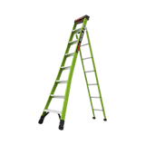 Escalera de Tijera 3 en 1 de 2.44 Metros, Fibra de Vidrio (SKU13908-001). Hecha en E.U.A. (Versión 2.0)