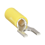 Terminal tipo horquilla ( espada ) aislada / 12 - 10 AWG / Amarillo / Paquete de 25 piezas.