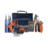 Kit de Herramientas Pro Plus para Instalación de Fibra Óptica con Accesorios de Limpieza de Puertos/Conectores, Desforradoras de Fibra Óptica y Medidor de Potencia