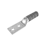 Zapata Terminal de Cobre Electrolítico/ Cañon Largo con 2 Perforaciones para Tornillos de 1/2" / Cable Calibre 2/0 / Espaciamiento entre orificios de 1 3/4".