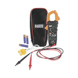 Amperímetro Digital de Gancho de Rango Automático de 400 A CA con Medidor de Temperatura.