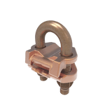 Conector Mecánico para Cable Calibre 4 a 2/0 AWG / Paralelo o 90° a Tubo de 3/8" o Varilla de 5/8" - 3/4".