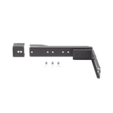 Soporte en L Para Canaletas FiberRunner 4x4 o 6x4, Para Instalación en Riel de Charola Tipo Escalerilla, Color Negro
