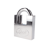 Candado de acero con Guarda Anti Palanca/ Acabado en Cromo Satinado / Doble Cerrojo / Medida 40 mm/ Nivel de seguridad 7/ 4 Llaves Abloy.