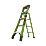 Escalera de Tijera 3 en 1 de 1.5 Metros, Fibra de Vidrio (SKU13906-001). Hecha en E.U.A. (Versión 2.0)