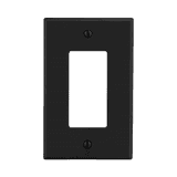 Tapa para Contacto Dúplex Color Negro.