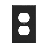 Tapa para Contacto Dúplex Color Negro.