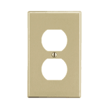 Placa de Pared para Contacto Duplex Color Marfil.