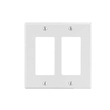 Tapa para Caja Multigang / Contacto Doble / Color Blanco.