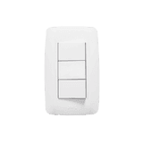 Apagador Escalera Triple de 127 V~60 Hz 10 A/ Color Blanco.